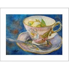 Teacup Notes - by Creston artist Laura Leeder " Miss Magnolia"